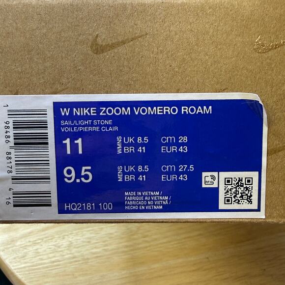 Nike Zoom Vomero 5 Roam Sail Light Stone HQ2181-100 Size 11W/ 9.5M main image 5